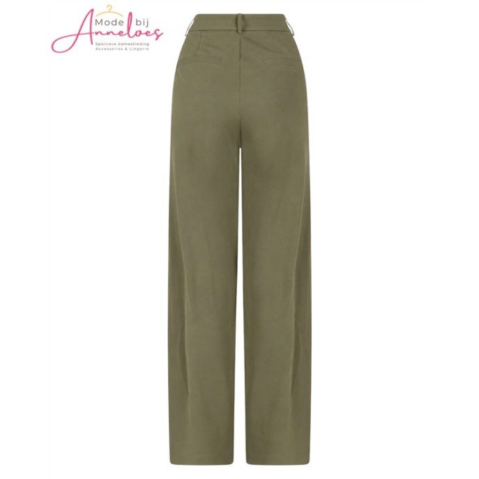 ZOSO Broek Xandra Travel Wide Groen ZOSO Broek Xandra Travel Wide Groen